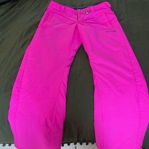 VOLCOM SNOW PANTS - SKI OR BOARD - NEON PINK
